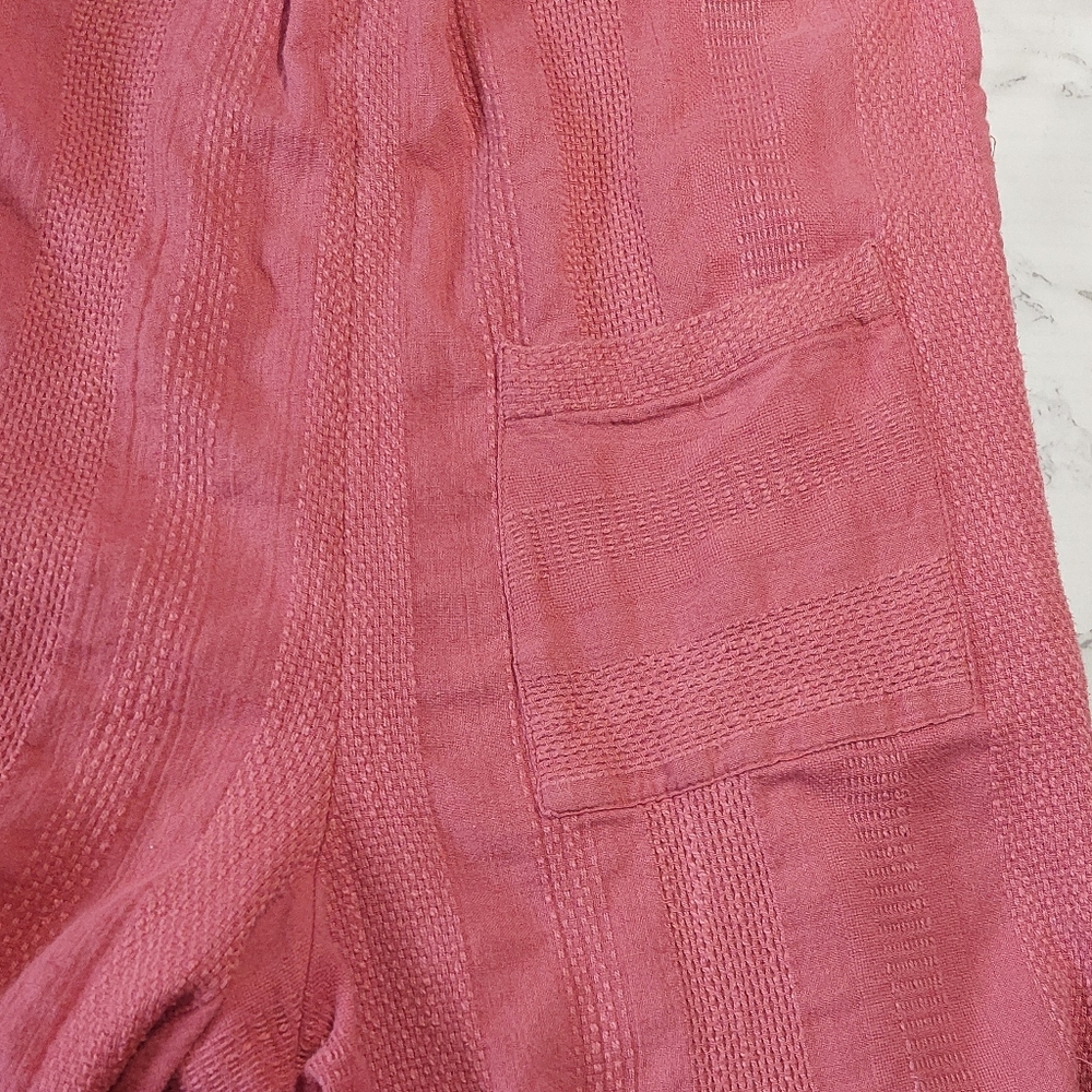 FREE PEOPLE Coral Current Obsession Oversized Jumpsuit With Pockets, Size XS - Picture 11 of 13